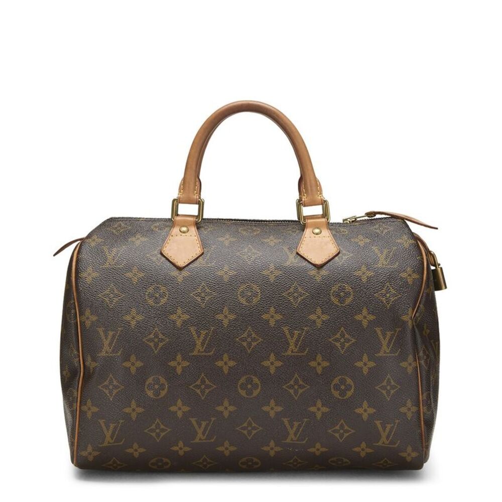 Louis Vuitton Brown Monogram Coated Canvas Speedy 30 (Authentic Pre-Loved)
